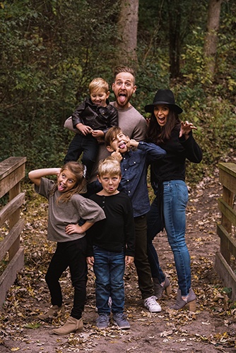 Cute Family Posing Outdoors Captured by Steffen Sharikov - Commercial Photography Jordan