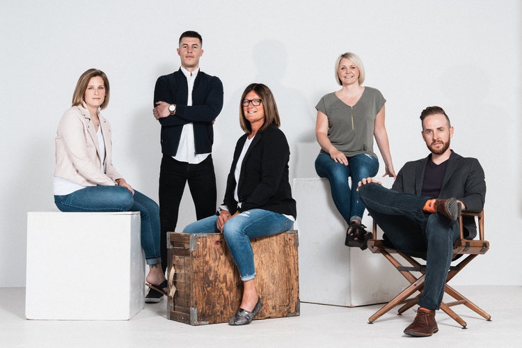 A Group of Team Posing for Branding - Corporate Headshots by Headshot Photographer in Minneapolis