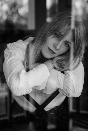 Monochrome Photoshoot by Steffen Sharikov - Model Headshots by Headshot Photographer in Minneapolis 