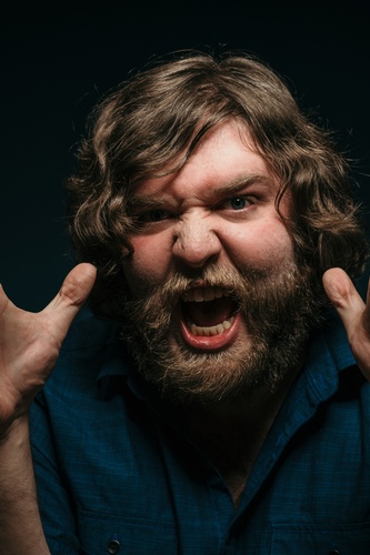 Portrait of a Frustrated Man - Model Headshots by Steffen Sharikov - Headshot Photographer in Minneapolis