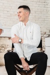 Man Posing in a White Shirt and Black Pant - Corporate Headshots by Headshot Photographer in Minneapolis