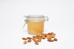 Jar of Almond Honey. Branding Photography in Maple Grove by Steffen Sharikov